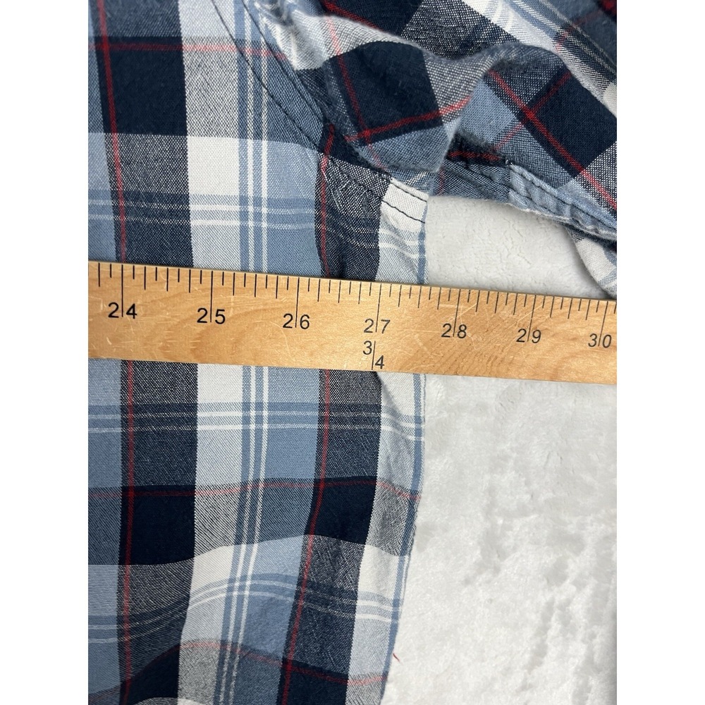 CARHARTT Shirt Men 2XL Blue Relaxed Fit Chest Pocket Long Sleeve Cotton Workwear - Picture 5 of 12